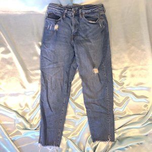 Old Navy Distressed jeans, medium wash, size 8 (curvy)